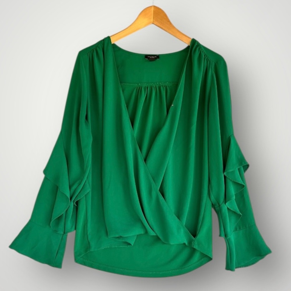 Ann Taylor Green Blouse